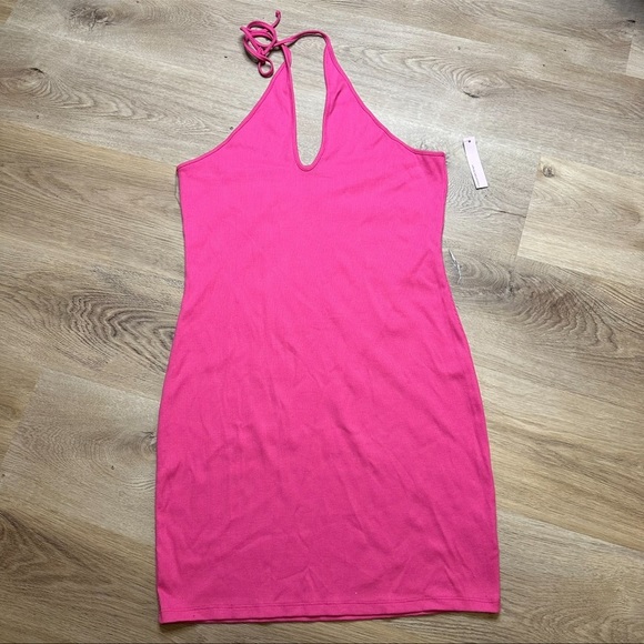 wild fable Dresses & Skirts - Wild Fable Hot Pink Halter Mini Dress size XXL